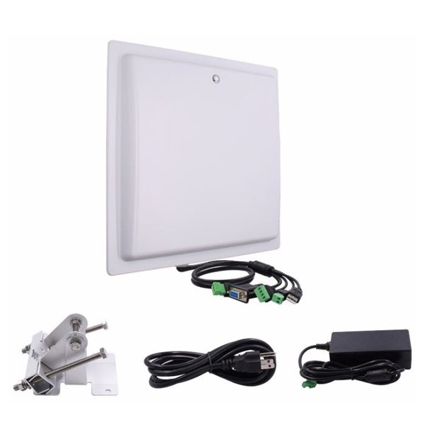 12dbi Built-in Antenna Long Range UHF RFID Tag Reader Automatic Open Gate System for Cars Parking Management