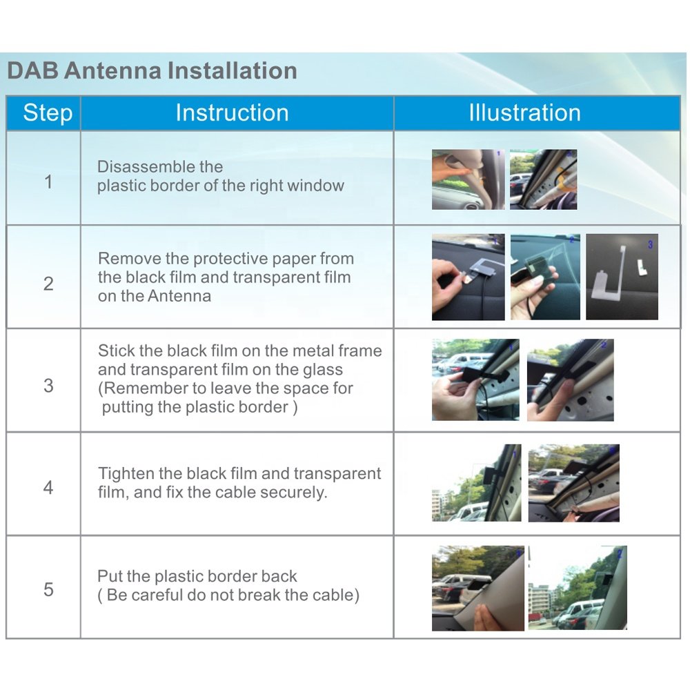 Podofo DAB Box External DAB+ Antenna Module Adapter for Android Car Radio Stereo Autoradio Only for Europe