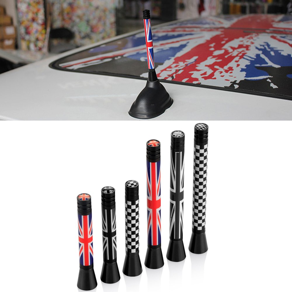 PUERXIN Universal Car Aerial Antenna Auto Roof FM Radio Antenna for Mini Cooper S JCW R55 R56 R60 F55 F56 F54 F60 Countryman