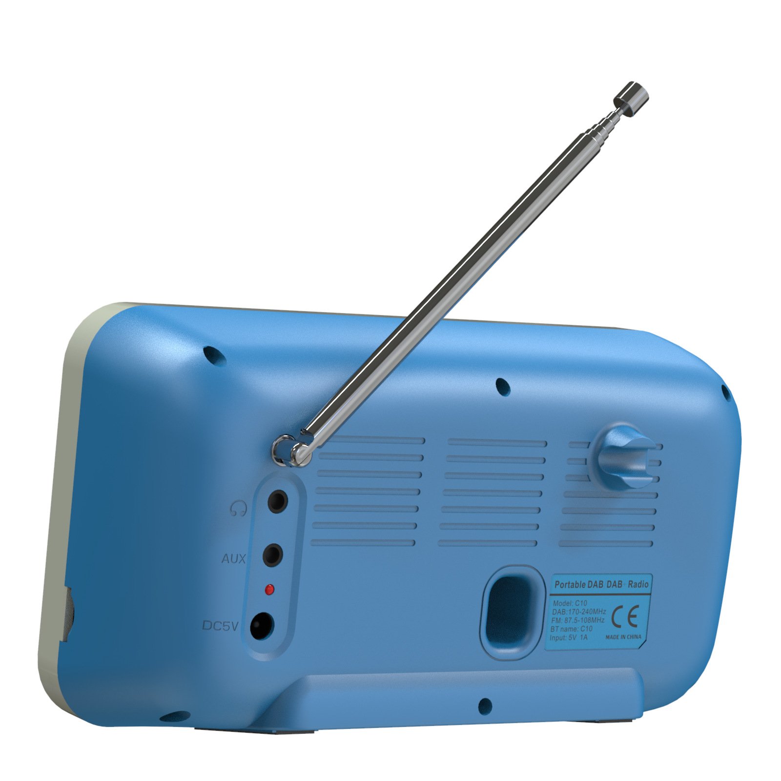 Vofull 2.4 Inch DAB /FM Smart Portable Radios Blue Tooth Rechargeable Powerful Outdoor Household Home Radio