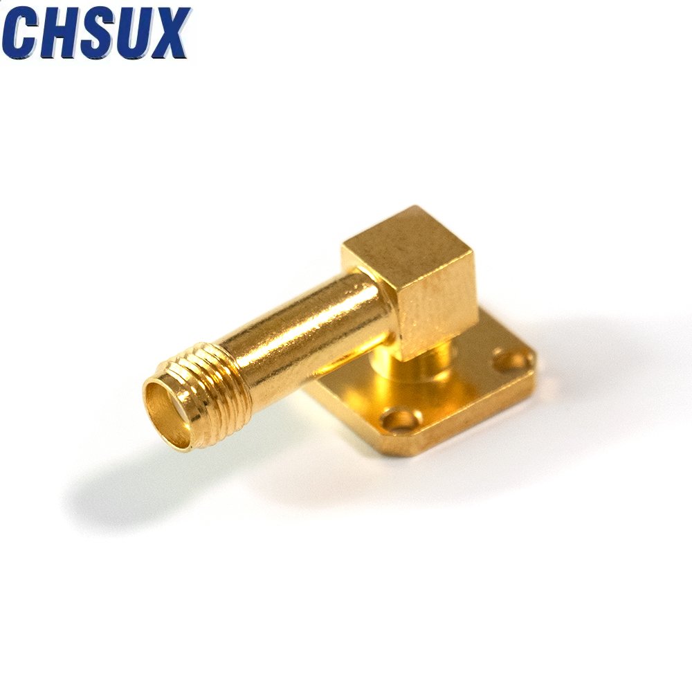 SMA-KFD Four-Hole Flange Panel with Direct Welding 6G Connector PCB Adapter for RF Direct Installations