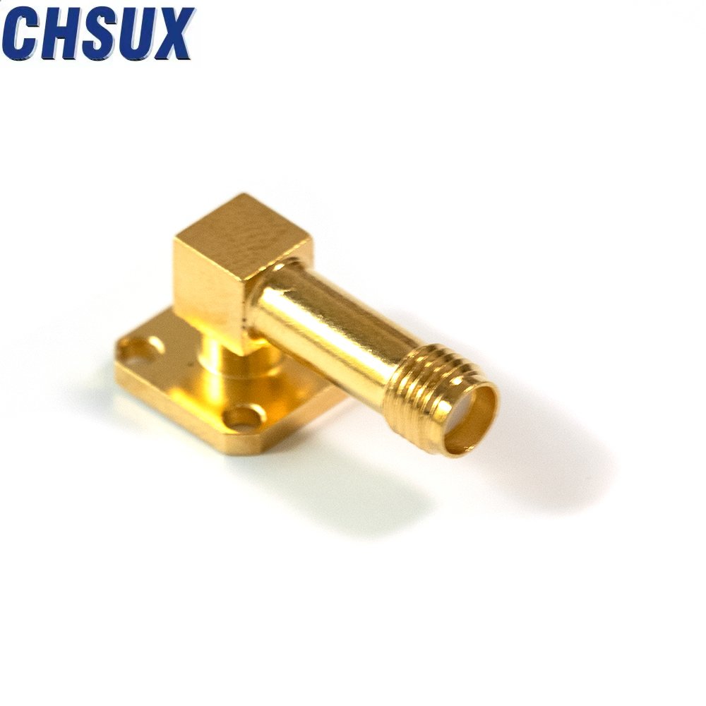 SMA-KFD Four-Hole Flange Panel with Direct Welding 6G Connector PCB Adapter for RF Direct Installations