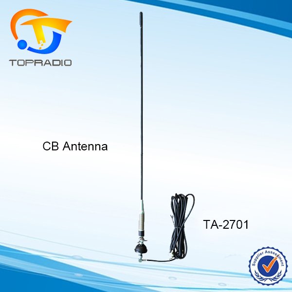 TOPRADIO 27MHz CB Radio Mobile Antenna Long Range Antenna PL259 Mobile Radio Whip Car CB Antenna TA-CB2702