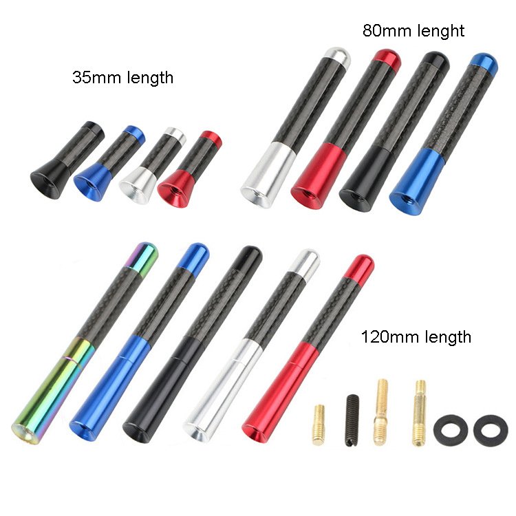 Universal Car Antenna Flag for Off Road Carbon Fiber Aluminum Types 3.5cm/8cm/12cm Car Roof Decoration Antenna Customize Logo