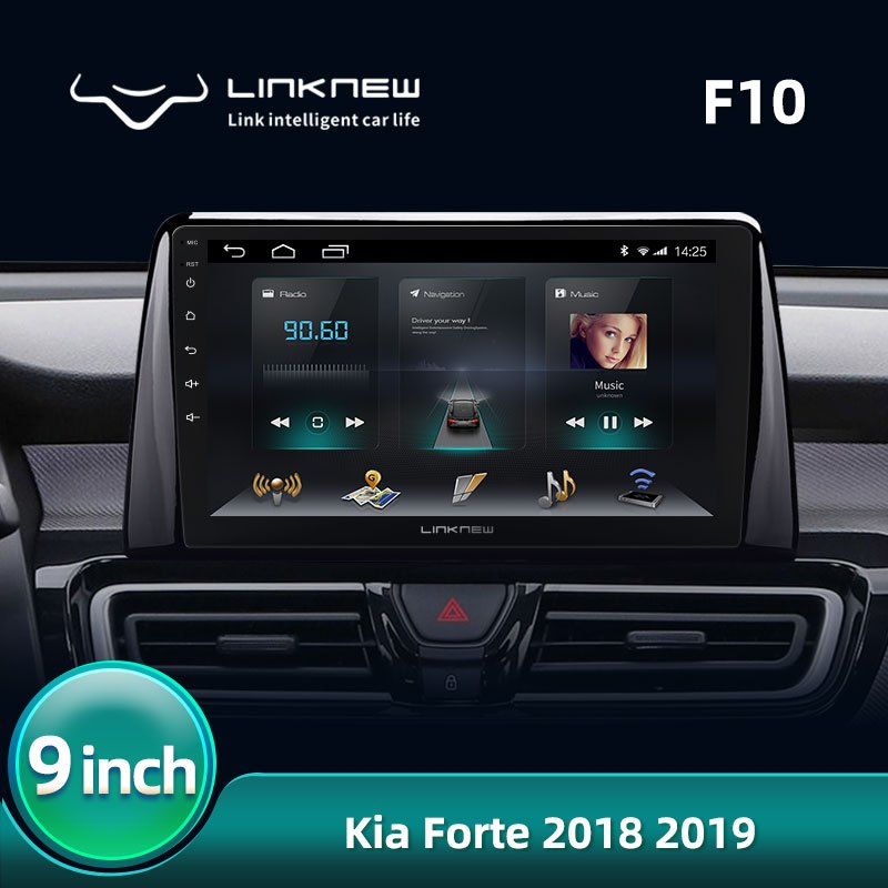 Car DVD Radio Android Video Audio Multimedia Player Touch Screen GPS Navigation for Kia Forte 2018 2019