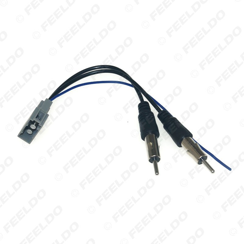 Car 2PIN Female to ISO Male Double Plugs Radio Antenna Adapter for Honda CRV Civic Accord Radio Wire Cable