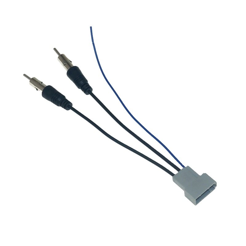 Car 2PIN Female to ISO Male Double Plugs Radio Antenna Adapter for Honda CRV Civic Accord Radio Wire Cable