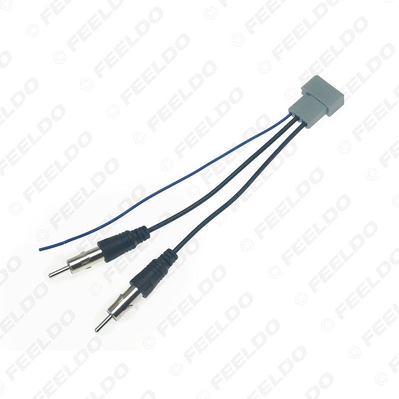 Car 2PIN Female to ISO Male Double Plugs Radio Antenna Adapter for Honda CRV Civic Accord Radio Wire Cable