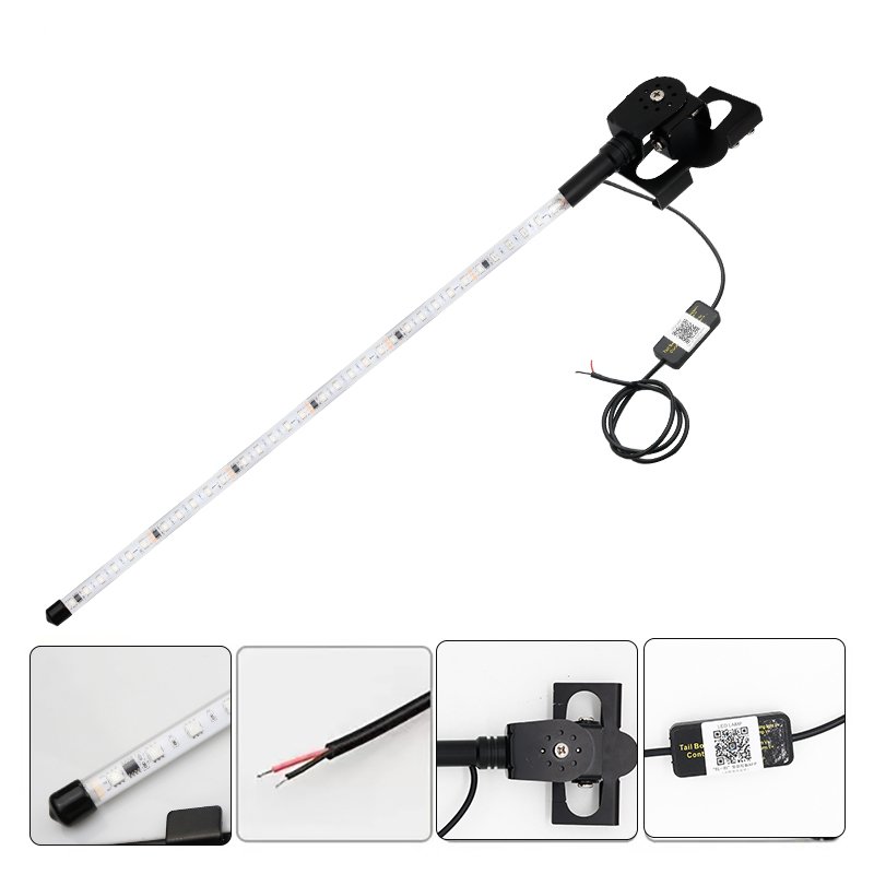 Factory 1PCS 5050 LED RGB APP Control Lighted Antenna Whip for Can-Am ATV UTV RZR Polaris Dune Buggy Offroad Truck