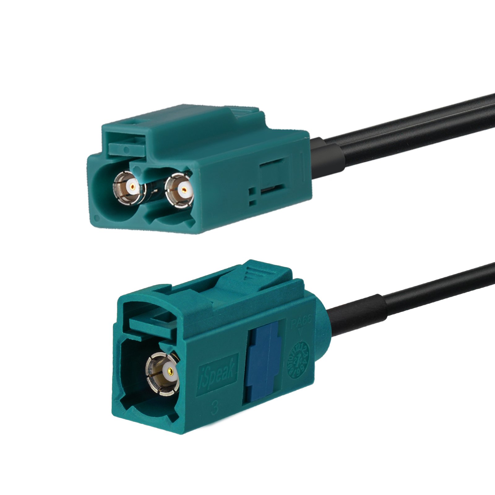 Superbat Car Radio Antenna Extension Cable Fakra double Z Female to Fakra Z Female Cable 150cm