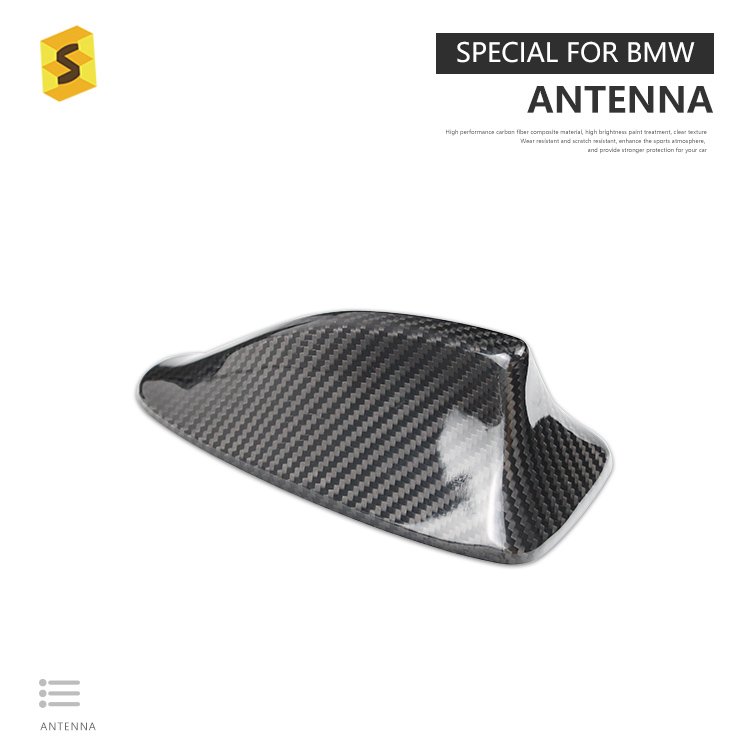 ES Car Exterior Accessories Roof Shark Fin Carbon Fiber Antenna for BMW F10 F18 F01 F02 F04
