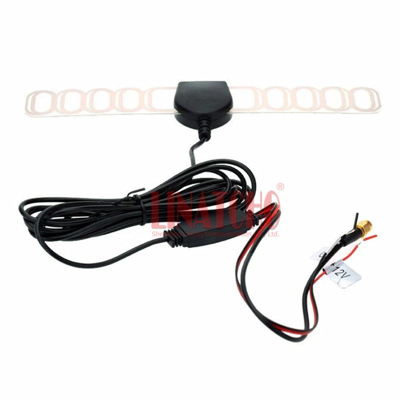 Active Auto Analog DVB-T DVB-T2 ATSC BID Signal Amplifier Car Digital TV Antenna