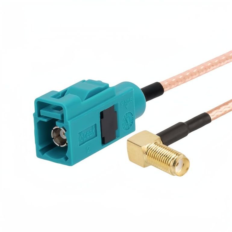 OEM Factory RG316 Male-to-Male Car Radio Antenna Cable Copper Fiber Optic with PVC Jacket Coaxial Fakra Connector