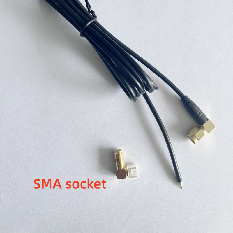 Factory L-type 90-degree Elbow SMA Antenna Adapter RG174 Shielded High Frequency Coaxial Line