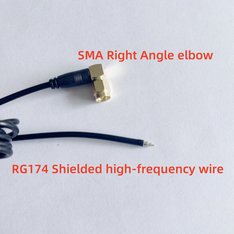 Factory L-type 90-degree Elbow SMA Antenna Adapter RG174 Shielded High Frequency Coaxial Line