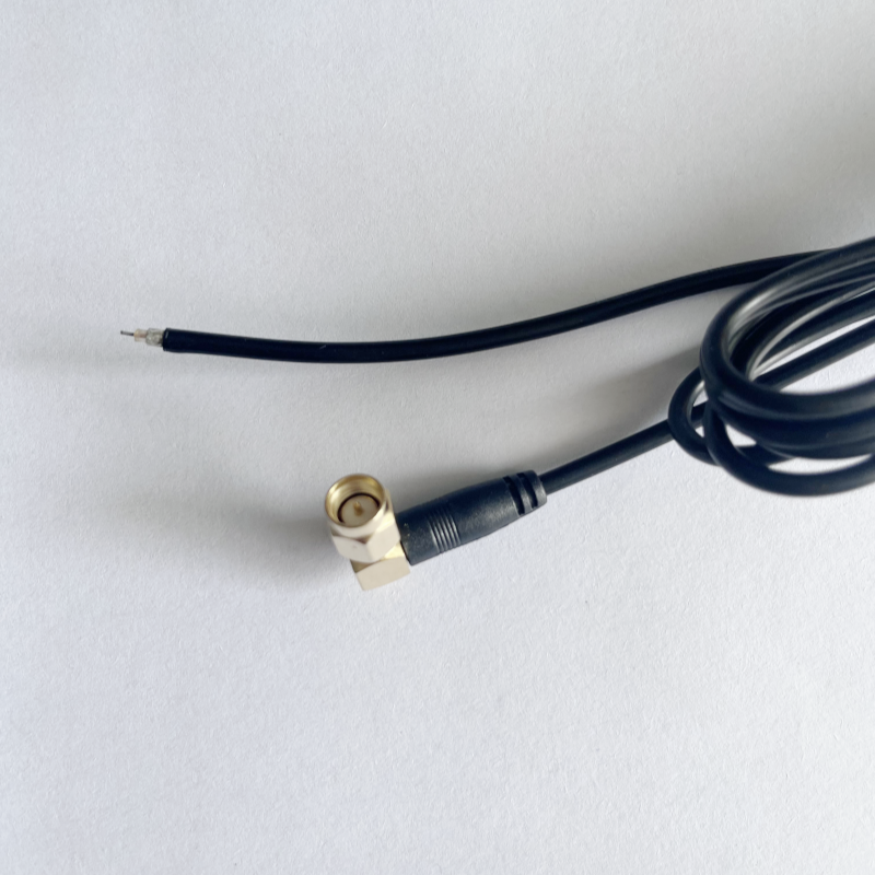 Factory L-type 90-degree Elbow SMA Antenna Adapter RG174 Shielded High Frequency Coaxial Line