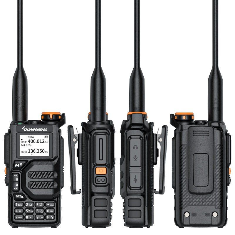 Quansheng UV-K5 High Power Dual Frequency Walkie-Talkie Aviation Full Band Outdoor Handheld Radio Cars Self-Driving Long Feature