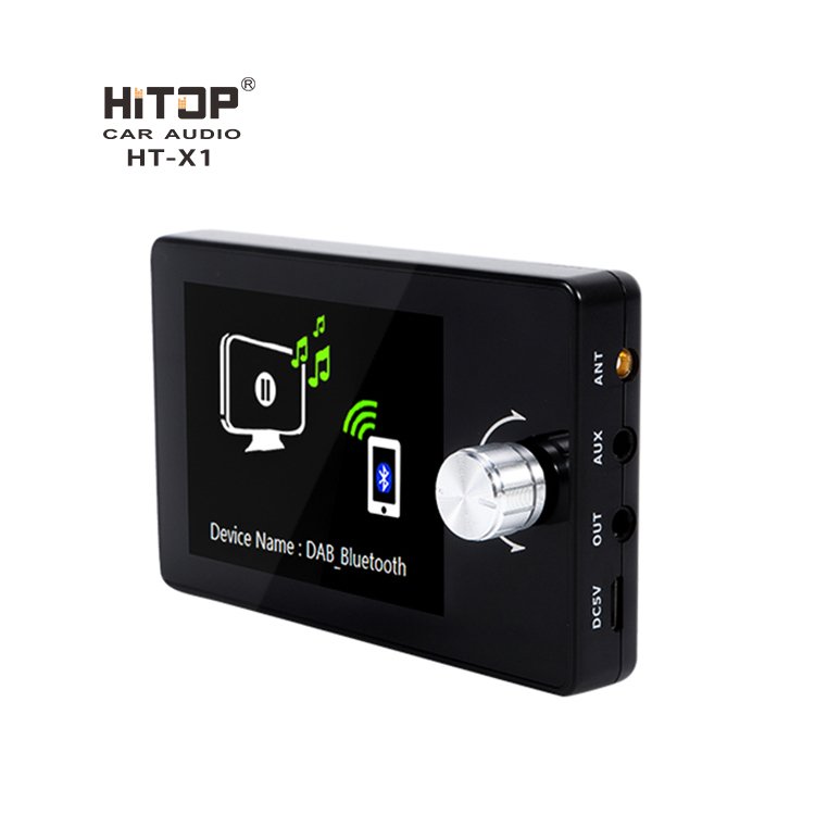 HT-X1 2.8 Inches LCD Screen USB Stereo Music AUX Blue Tooth Antenna FM Transmitter DAB / DAB+ Car Receiver