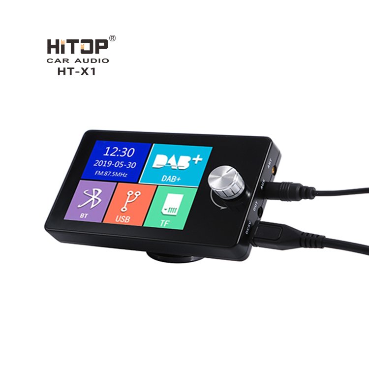 HT-X1 2.8 Inches LCD Screen USB Stereo Music AUX Blue Tooth Antenna FM Transmitter DAB / DAB+ Car Receiver