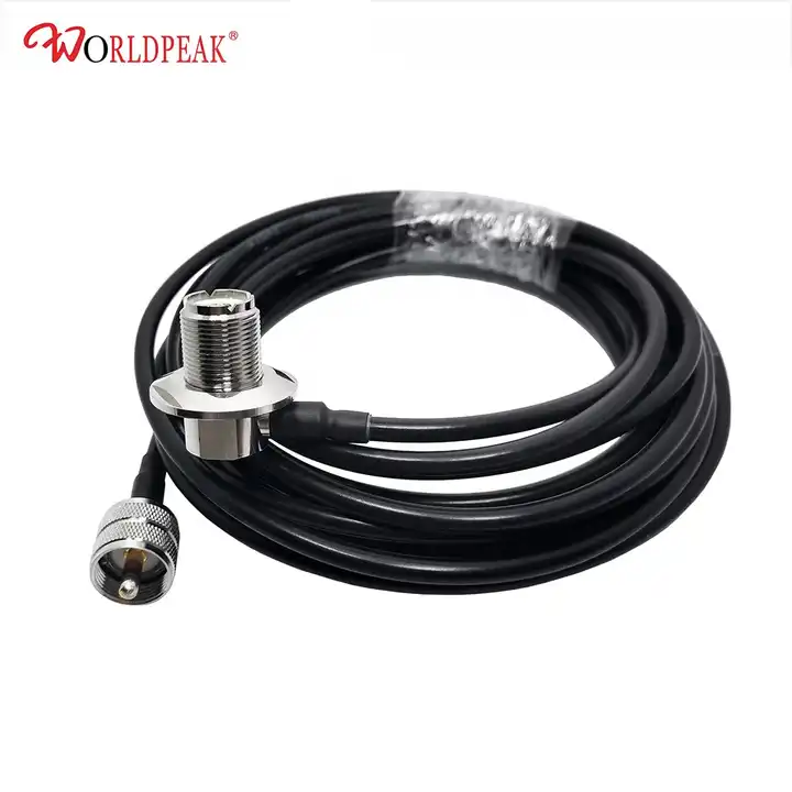 Uhf Female Coax Cable Barrel Connector Right Angle Copper So239 Pl259 for Vhf Hf Cb Ham Radio Antenna Swr Meter