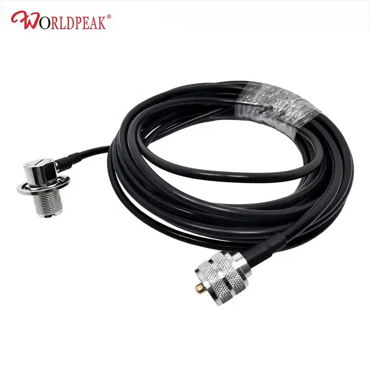 Uhf Female Coax Cable Barrel Connector Right Angle Copper So239 Pl259 for Vhf Hf Cb Ham Radio Antenna Swr Meter