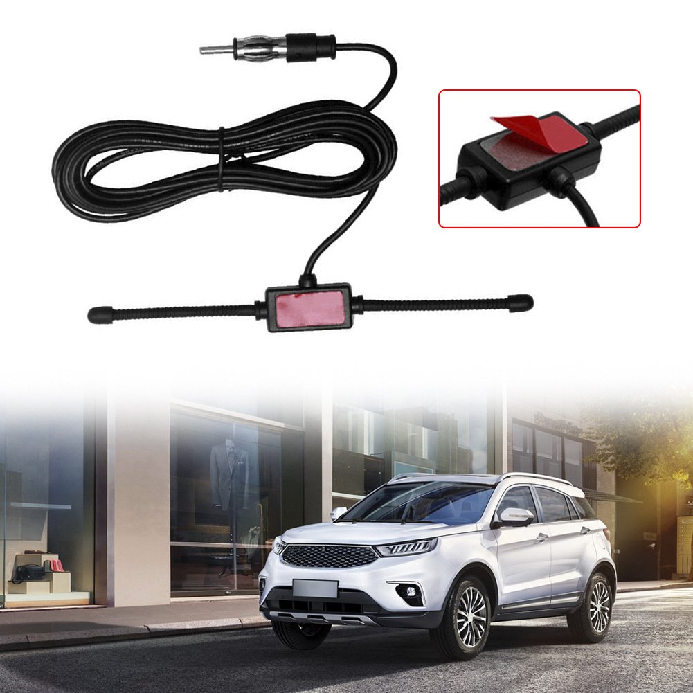 Automotive AM/FM Radio Antenna for Automotive SUV Radio Stereo Receiver Horn T-antenna