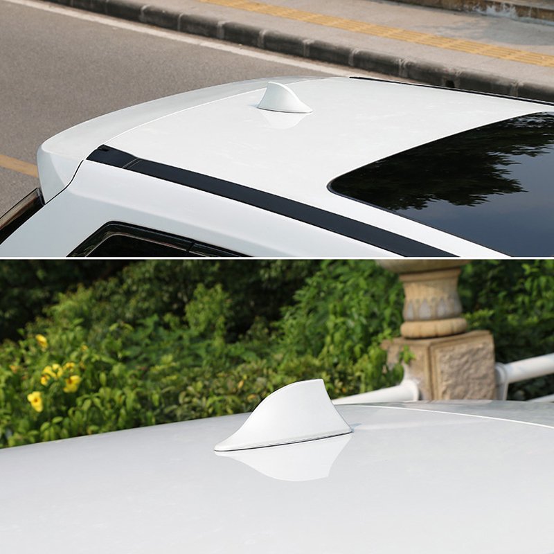 Universal Shark Fin Auto Car Roof Antenna Sticker Fm Radio Antena With Signal Radio Type Decoration