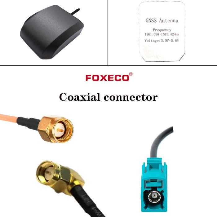 FOXECO Vehicle Waterproof Car Antenna Active GPS Anetnna Navigation High Speed SMA Connector Car GPS Antenna
