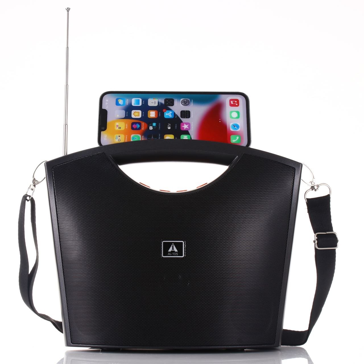 New Solar Panel Wireless Bluetooth Speaker Portable Outdoor Antenna FM Radio Speaker