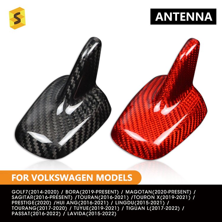 ES Real Carbon Fiber Interior Antenna Cover for Volkswagen Golf 2013-2021 Golf Tour Golf Sportsvan Magotan Sagitar Lamando
