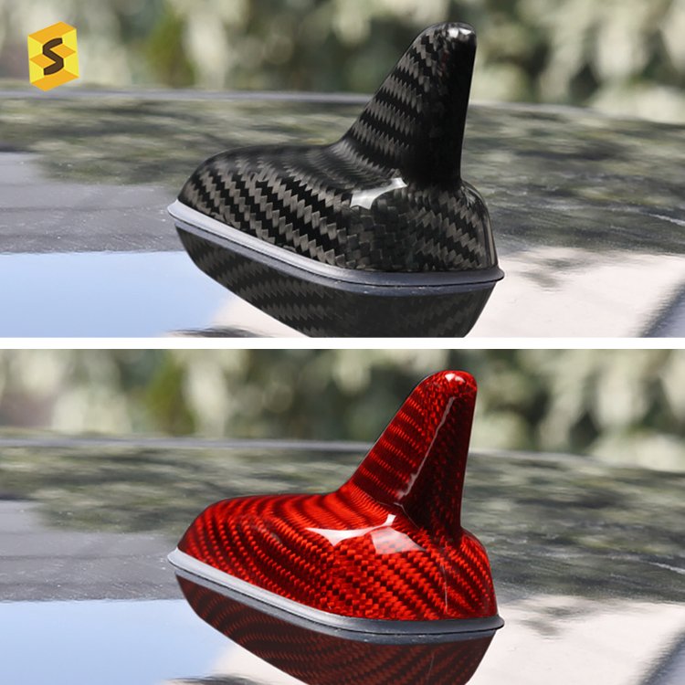 ES Real Carbon Fiber Interior Antenna Cover for Volkswagen Golf 2013-2021 Golf Tour Golf Sportsvan Magotan Sagitar Lamando