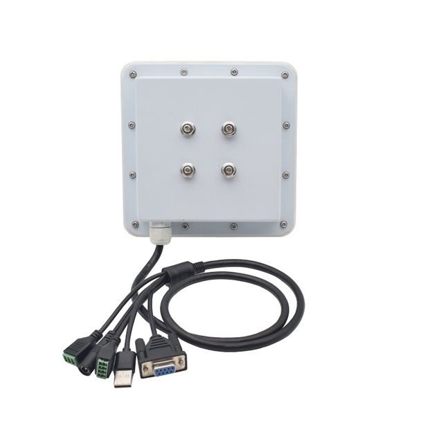 5-6m Uhf Rfid Prime Reader Long Range Built in 6dbi Circular Antenna RS232 WG26 RELAY Ethernet for Vehicle Management