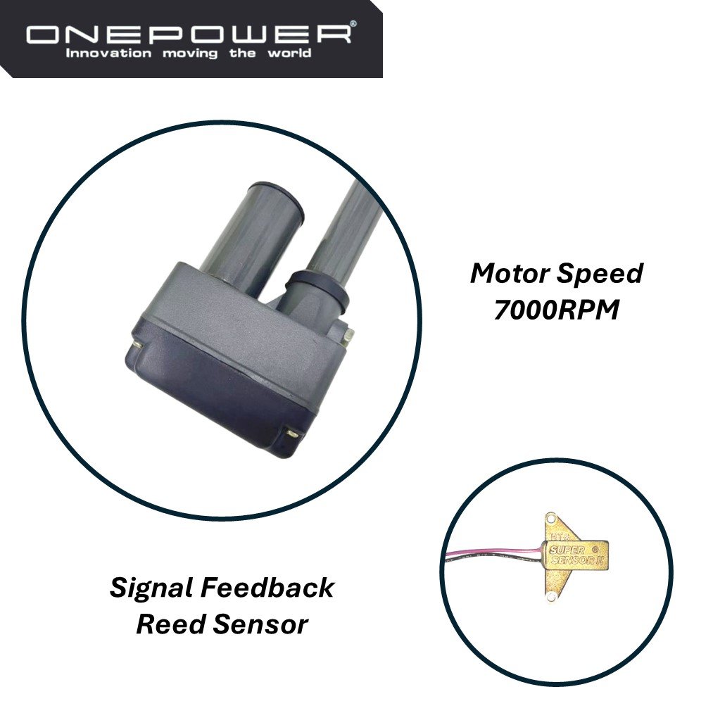 ONEPOWER 12V 24V 36V 2000N 1000N Electric Electrical Linear Actuator for Satellite Dish Positioner Door Window Opener