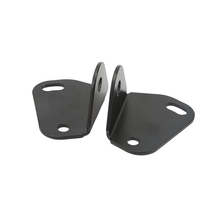 Factory Custom Aluminum Steel Car Mount Bracket Sheet Metal Fabrication Black Anodized Powder Coating Antenna Mounting Bracket