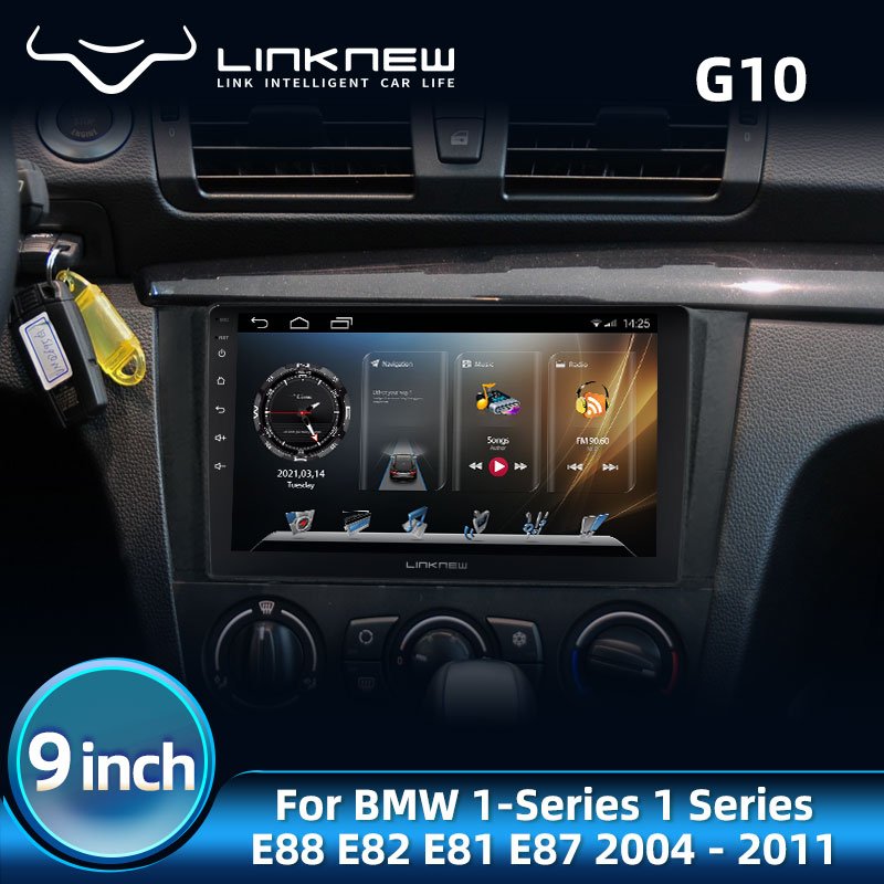 Linknew Android 10 for BMW 1-Series 1 Series E88 E82 E81 E87 2004 - 2011 Android Stereo Car Stereo Player