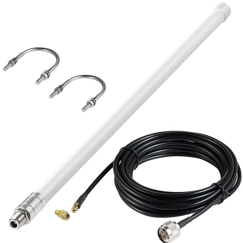 Outdoor Omnidirectional 2.4G 4G 5G fiberglass antenna base station antenna For Mobile Communication Tower dual band antenna