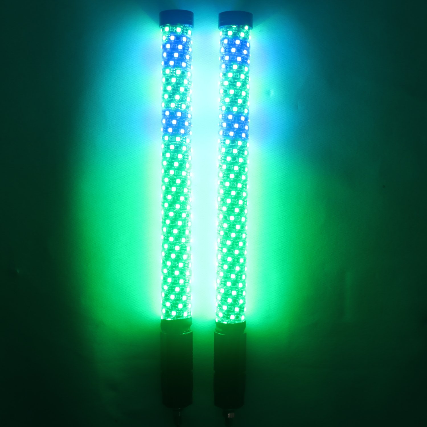 2FT Fat Whip Spiral LED Lights Antenna RGB Chasing Fat LED Whip Lights for RZR UTV ATV Can Am Polaris