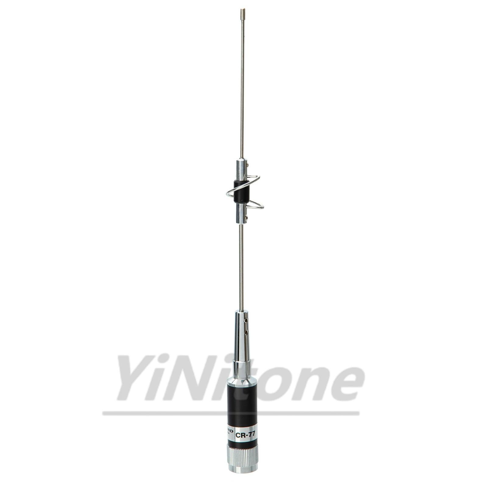 CR-77 Wide Band Antenna Set with PL259 5M UHF Male Car Mobile Antenna Coax Cable MB60 MINI Magnetic Base for Ham Walkie Talkie