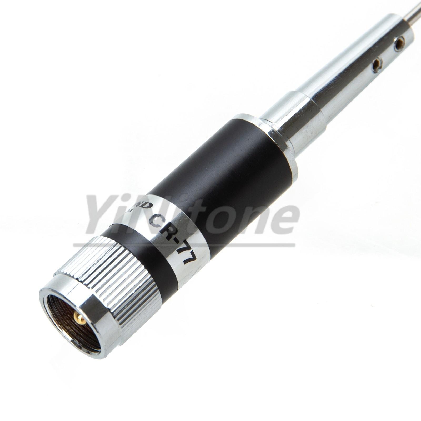 CR-77 Wide Band Antenna Set with PL259 5M UHF Male Car Mobile Antenna Coax Cable MB60 MINI Magnetic Base for Ham Walkie Talkie