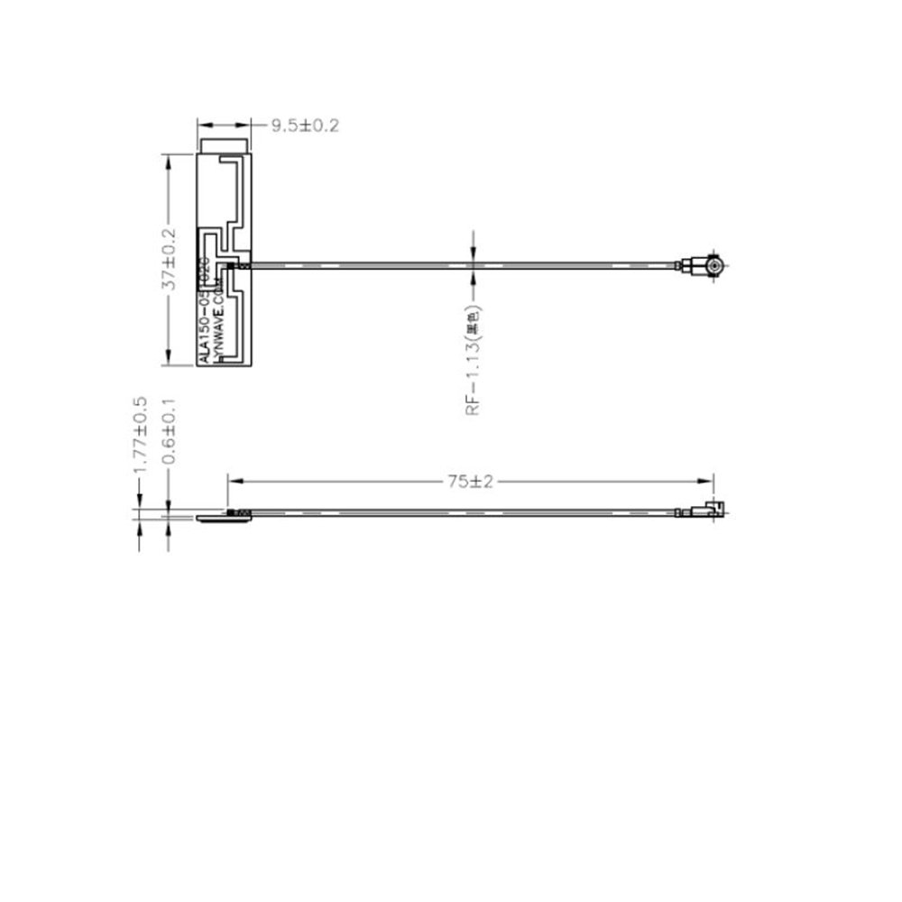 2.4GHz PCB Embedded Dipole Antenna for Wi-Fi/Bluetooth