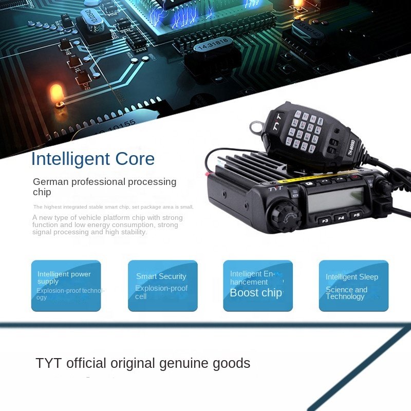 Tyt Th-9000d Pro/Plus Walkie-Talkie Long Range Analog Two-Way Radio Vhf 60w High Power Mobile Base Station Transceiver Car Radio