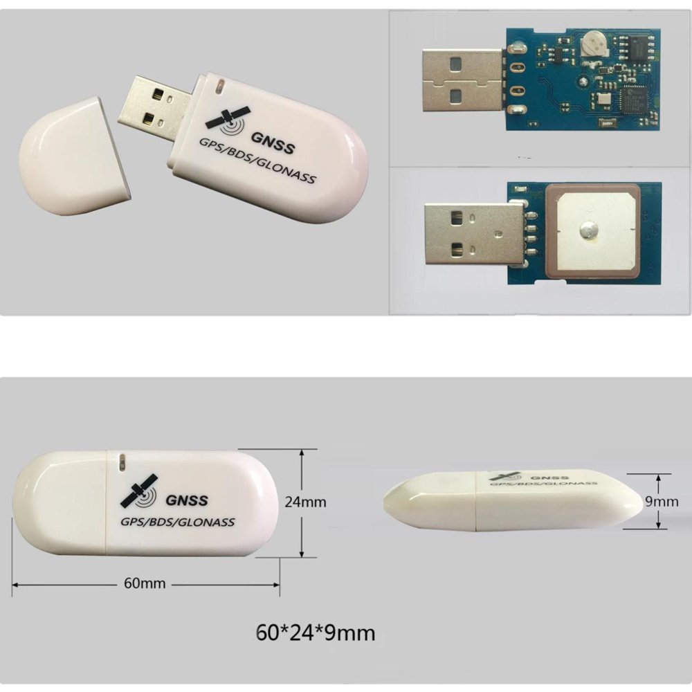 USB GPS Receiver Module GNSS GLONASS Antenna Laptop PC Tablet Car Navigation for Win7 Win8 Win10 XP G72