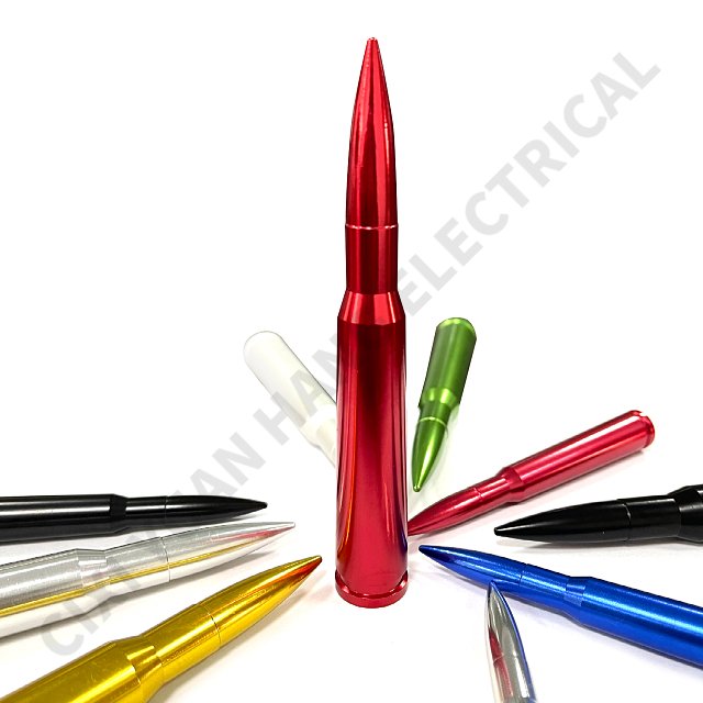 Factory Price New Trend Aluminum Universal Automotive Personalized 4" and 5" Bullet Head Antenna