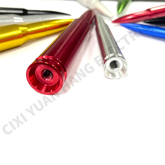 Factory Price New Trend Aluminum Universal Automotive Personalized 4" and 5" Bullet Head Antenna