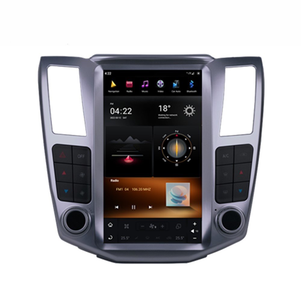 Android 11.0 8 Core Car DVD Player for 2003-2012 Toyota Harrier 11.8inch IPS Screen Gps Navigation Carplay Android