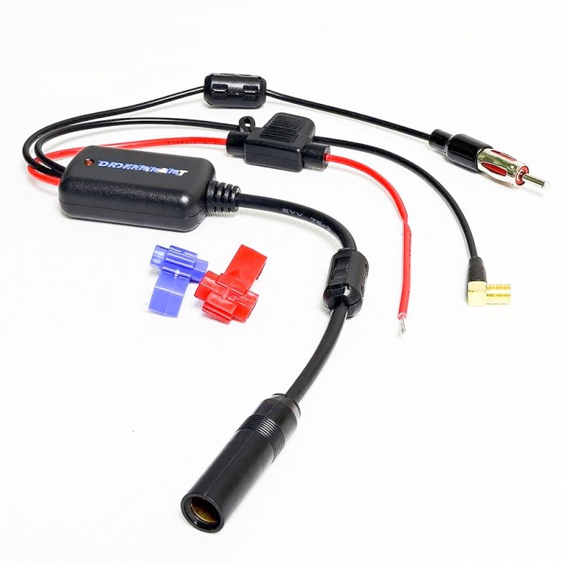Active 12V DAB/FM/AM Radio Antenna Signal Amplifier Car Antenna Amplifier with High Gain