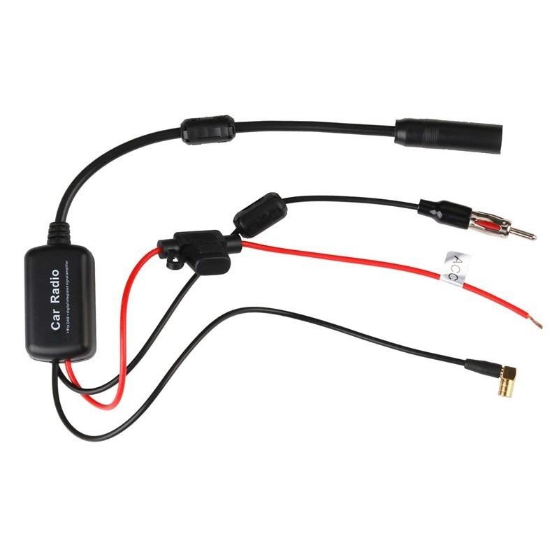 Active 12V DAB/FM/AM Radio Antenna Signal Amplifier Car Antenna Amplifier with High Gain
