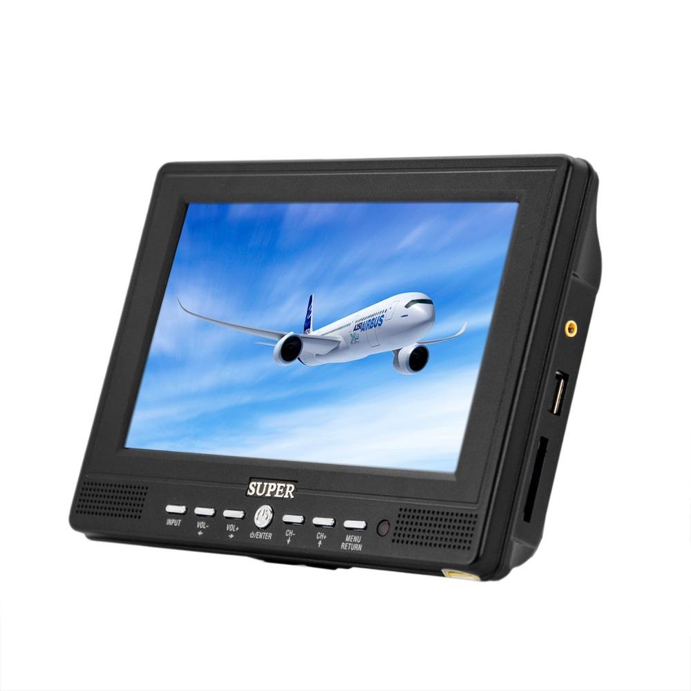 7 Inch Lcd Led Car Monitors Analog and Digital Tv Mini Digital Portable Lcd Tv