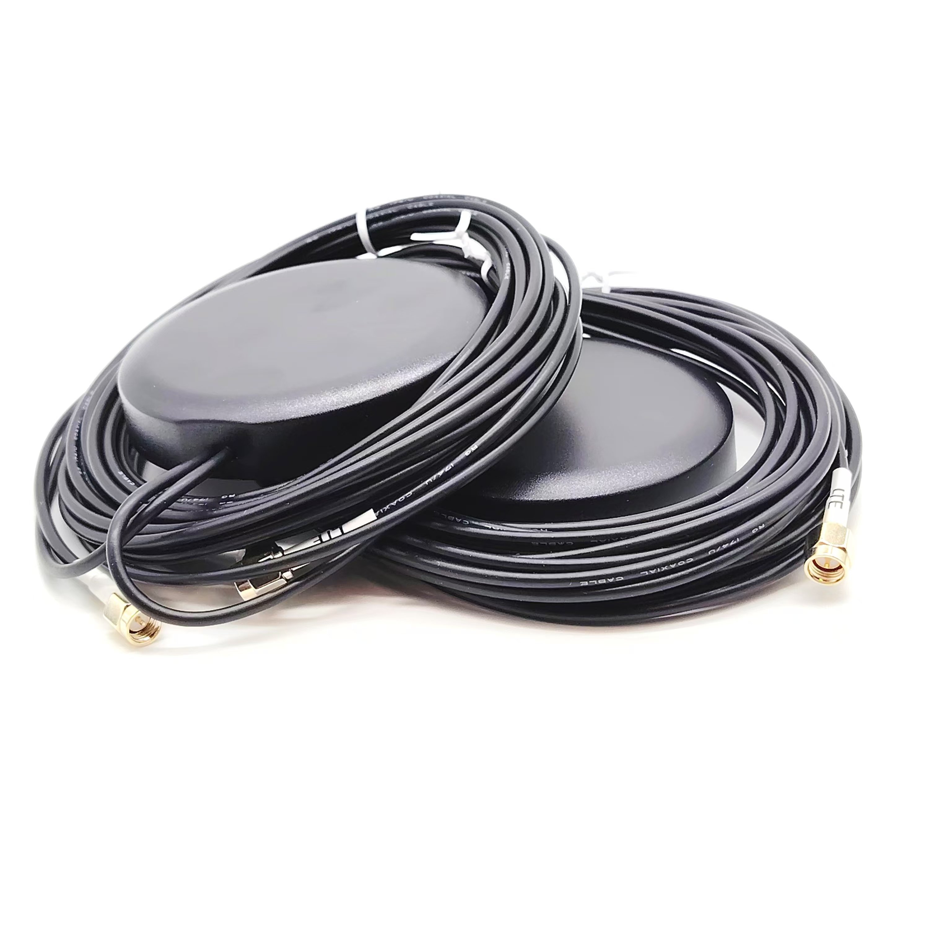 High quality 2 in 1 3 in 1 truck combined gsm lte 4g gps gnss bt wifi magnet base adhesive RG174 sma fakra mcx combo antenna