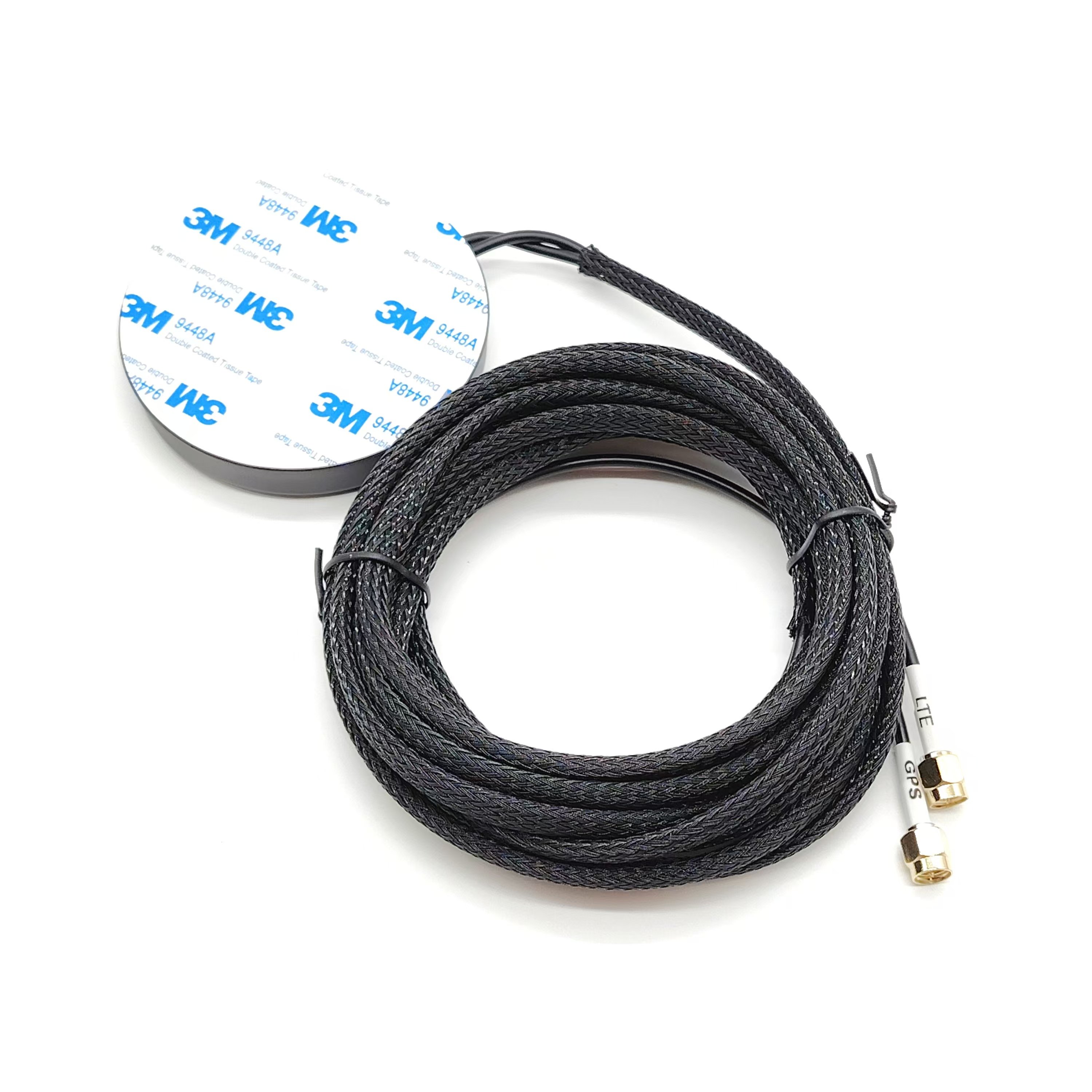 High quality 2 in 1 3 in 1 truck combined gsm lte 4g gps gnss bt wifi magnet base adhesive RG174 sma fakra mcx combo antenna